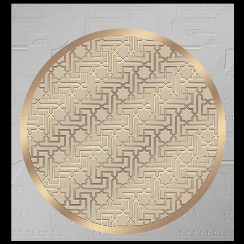 فرشینه مدل گرد طلایی